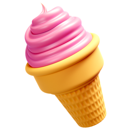 Ice Cream Cone  3D Icon