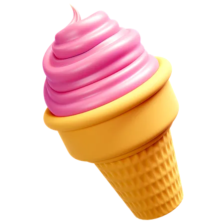 Ice Cream Cone  3D Icon