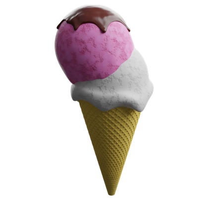 Ice Cream Cone  3D Icon