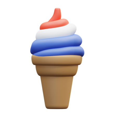 Ice Cream Cone  3D Icon