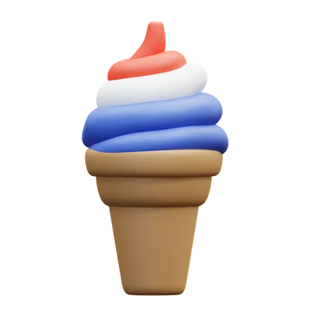 Ice Cream Cone  3D Icon