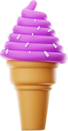 Ice Cream Cone  3D Icon