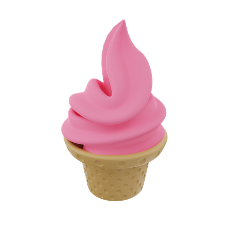 Ice Cream Cone  3D Icon