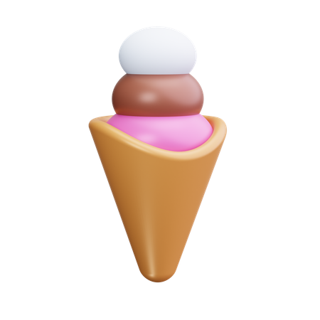 Ice Cream Cone  3D Icon