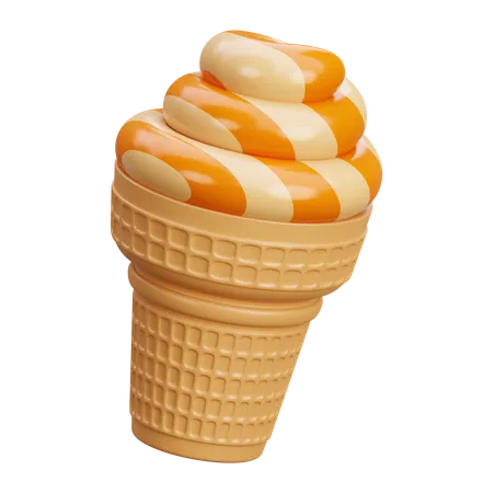 Ice Cream Cone  3D Icon