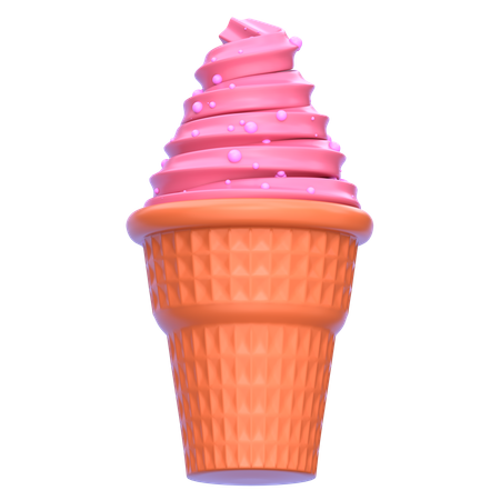 Ice Cream Cone  3D Icon