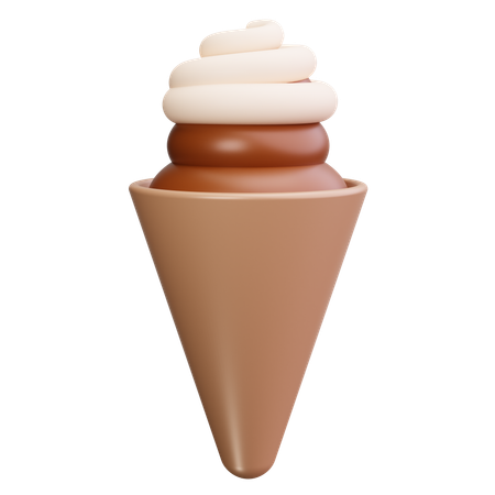 Ice Cream Cone  3D Icon