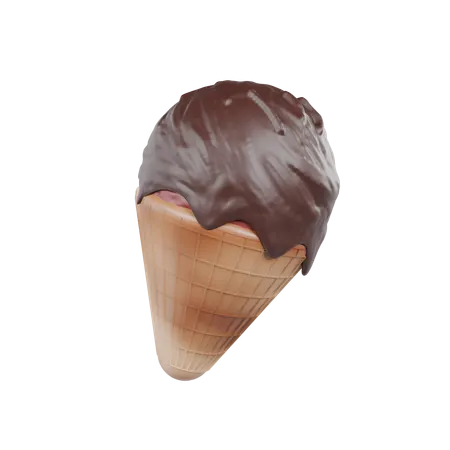 Ice Cream Cone  3D Icon
