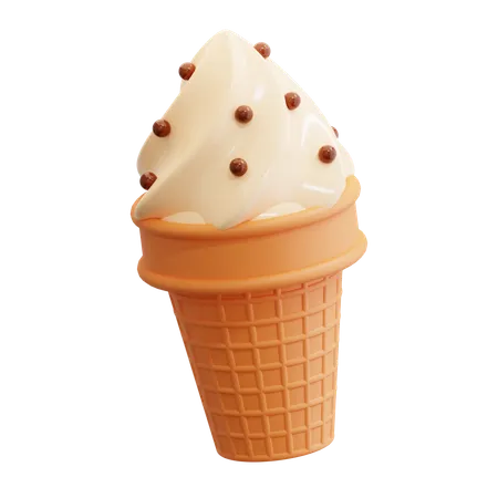 Ice Cream Cone  3D Icon