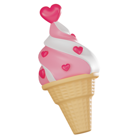 Ice Cream Cone  3D Icon