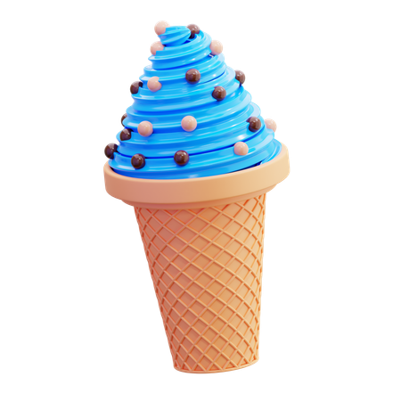 Ice Cream Cone  3D Icon