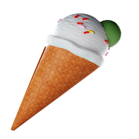 Ice Cream Cone  3D Icon