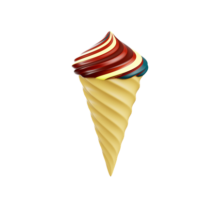 Ice Cream Cone  3D Icon