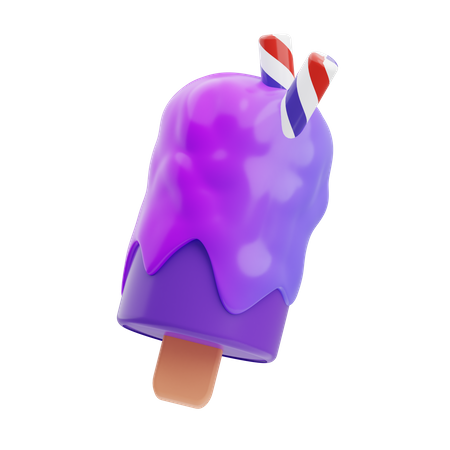 Ice Cream Cone  3D Illustration