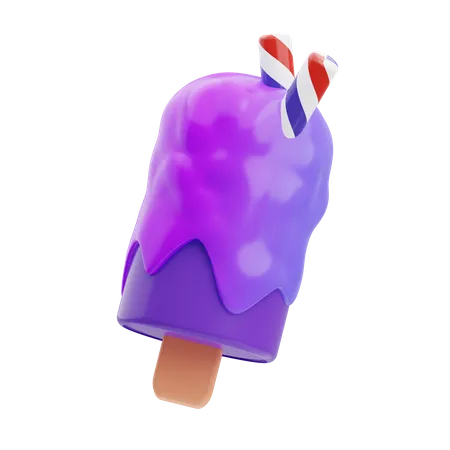 Ice Cream Cone  3D Illustration