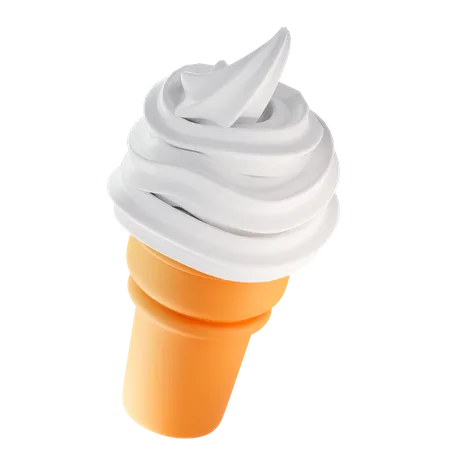 Ice cream cone  3D Illustration