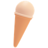flavoured ice cream 3d illustration