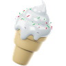 3d for ice-cream cone