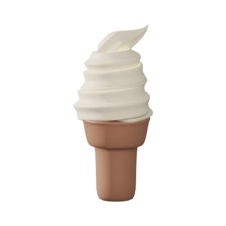Ice-cream cone 3D Illustration