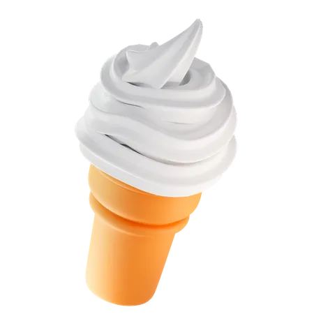 Ice cream cone 3D Illustration