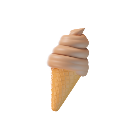 Ice Cream Cone  3D Icon
