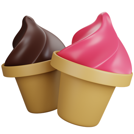 Ice cream cones  3D Icon