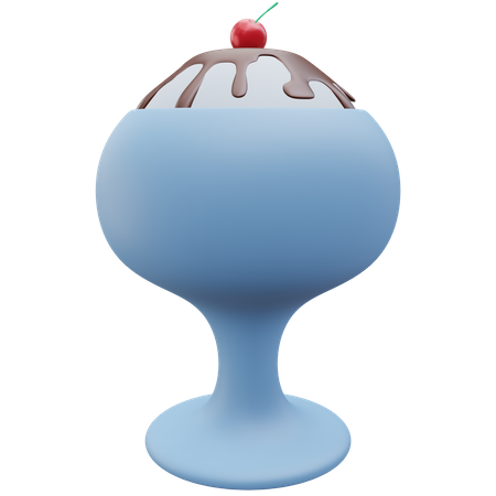 Ice Cream Cup  3D Icon