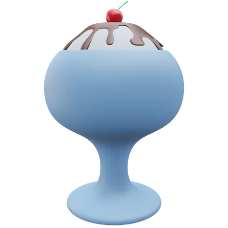 Ice Cream Cup  3D Icon