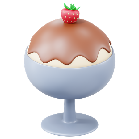 Ice Cream Cup  3D Icon