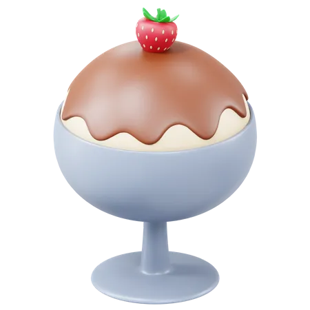 Ice Cream Cup  3D Icon