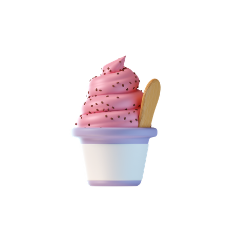 Ice Cream Cup 3D Icon