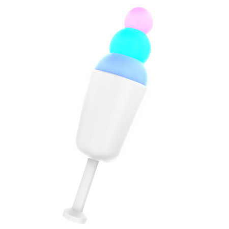 Ice Cream Glass  3D Icon