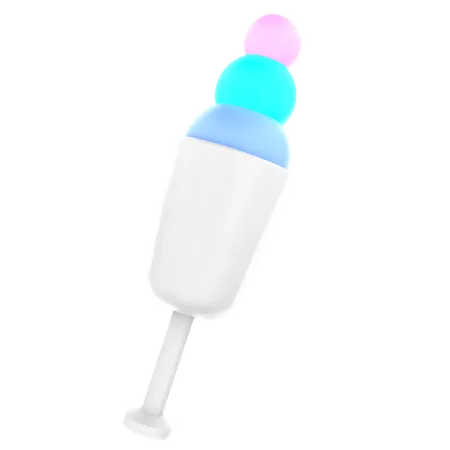 Ice Cream Glass  3D Icon