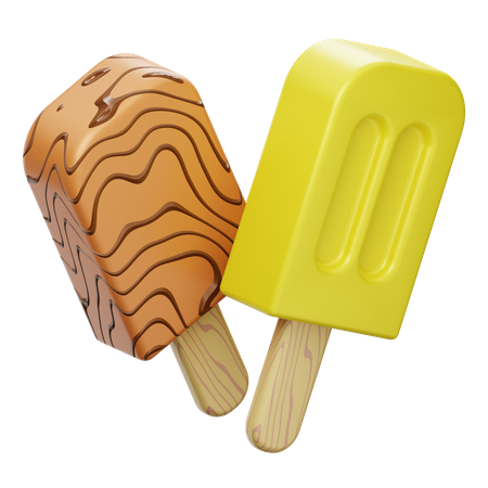 Ice Cream Lolly  3D Illustration