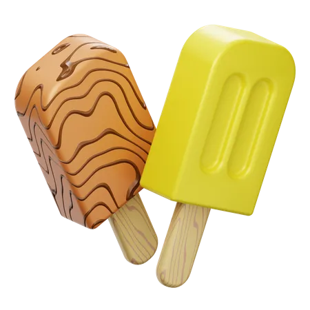 Ice Cream Lolly  3D Illustration