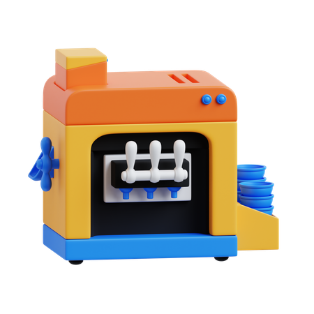 Ice Cream Machine  3D Icon