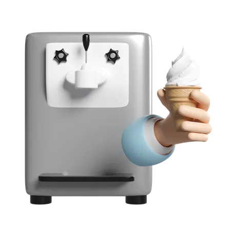 Ice Cream Machine  3D Icon