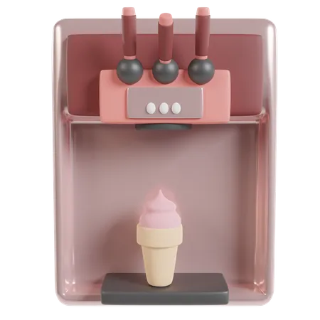 Ice Cream Machine  3D Illustration