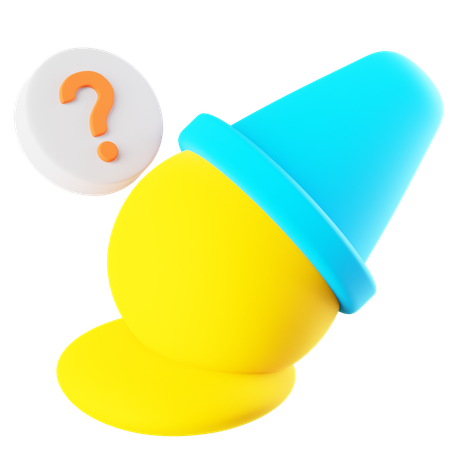 Ice Cream Melted  3D Icon