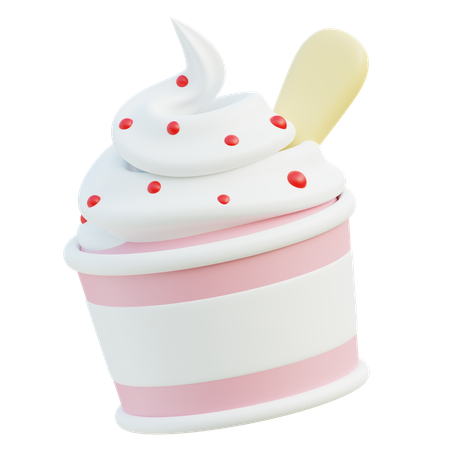 Ice Cream Mug  3D Icon