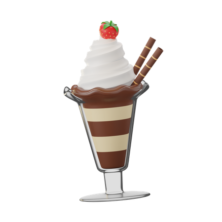 Ice Cream Mug  3D Icon