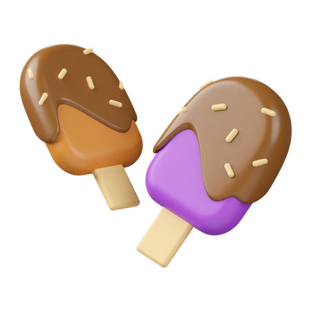 Ice Cream Popsicle  3D Icon