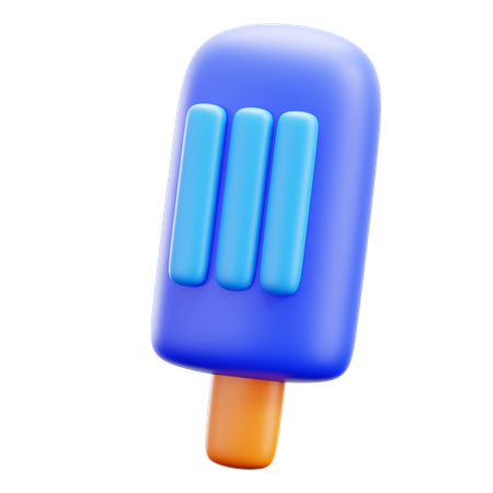 Ice Cream Popsicle  3D Icon