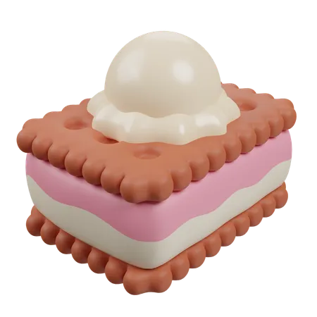 Ice Cream Sandwich  3D Icon
