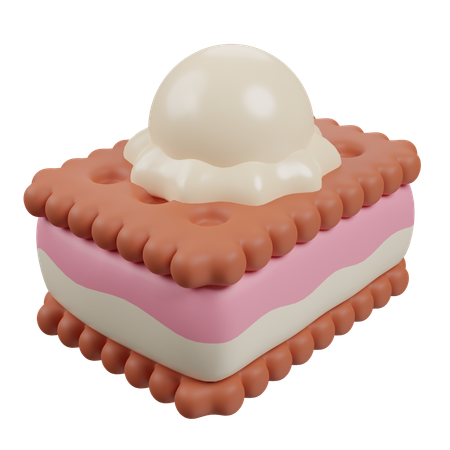 Ice Cream Sandwich  3D Icon