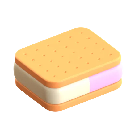 Ice Cream Sandwich  3D Icon