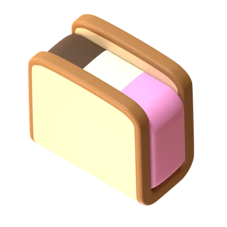 Ice Cream Sandwich Bread  3D Icon