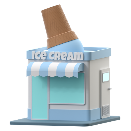 Ice Cream Shop  3D Icon
