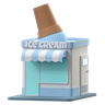 ice cream shop 3d images
