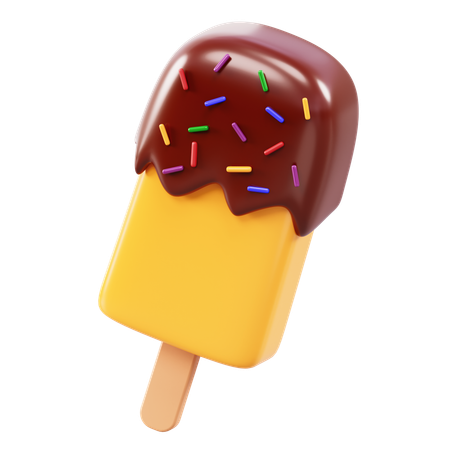 Ice Cream Sprinkles  3D Icon